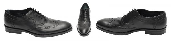 Herren Schuhe Echtleder Schwarz
