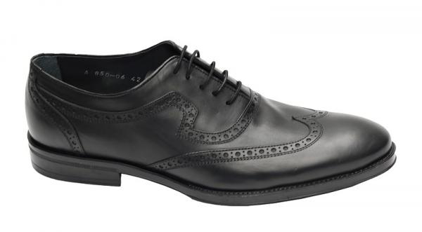 Herren Schuhe Echtleder Schwarz