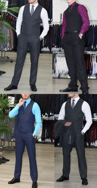 Slim-fit Herren Weste Anzugweste