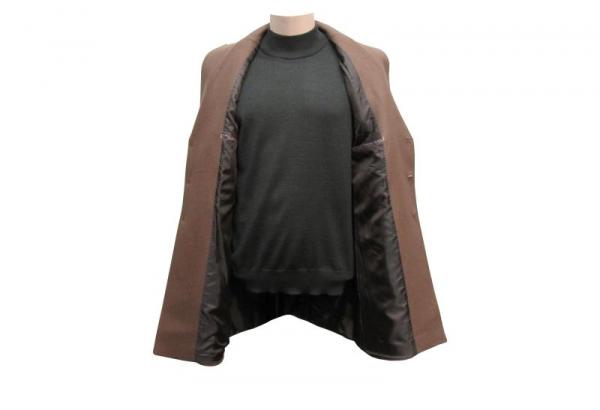 Herren Mantel Camel Braun