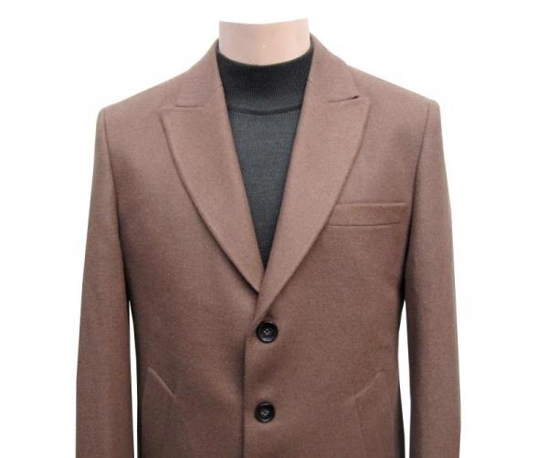 Herren Mantel Camel Braun