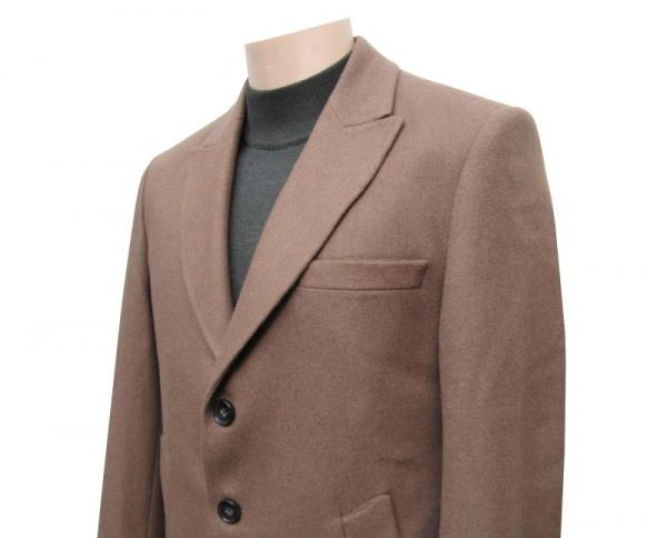 Herren Mantel Camel Braun