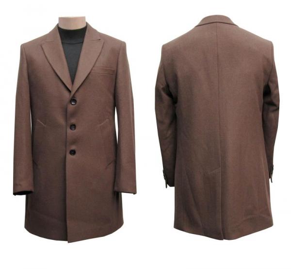 Herren Mantel Camel Braun