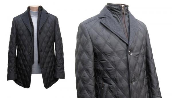 Herren Steppjacke Doppelkragen