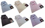 Extra Langarm Herren Hemd Schattenstreifen Regular